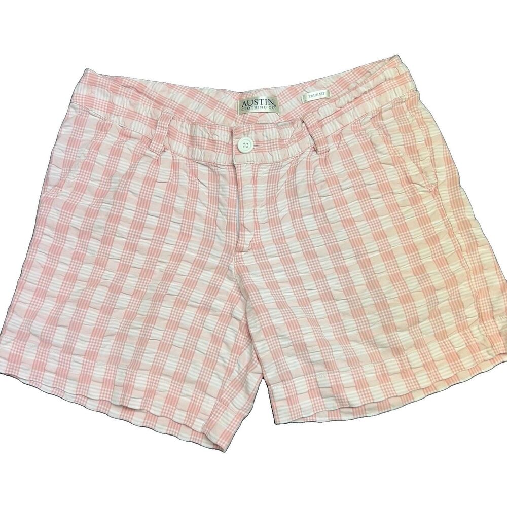 Austin Clothing Co. Sz 6 Women’s Pink Checkered Short